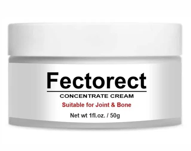 Fectorect concentrate cream jar on a white background