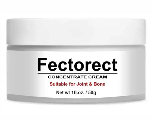 Fectorect concentrate cream jar on a white background